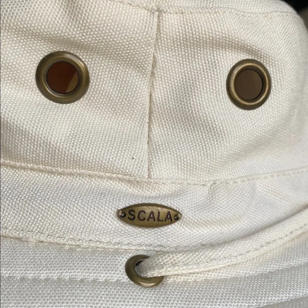 New SCALA Seaspray Womens Sun Hiking Hat Cotton Duck OSFM Packable